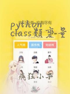python class类变量