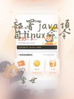部署java项目linux命令