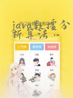 java数据分析算法