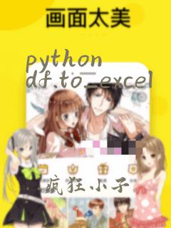 python df.to_excel