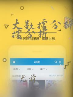 大数据分析的数据分析