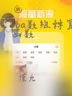 vba数组转置函数