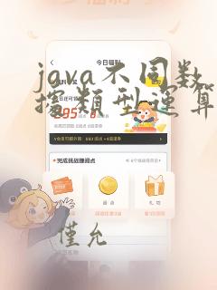 java不同数据类型运算