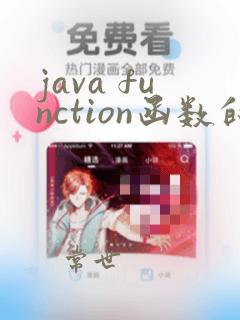 java function函数的用法