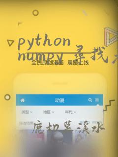 python numpy 寻找元素位置