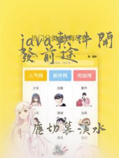 java软件开发前途