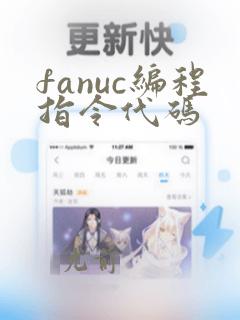 fanuc编程指令代码