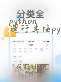 python 运行其他py文件