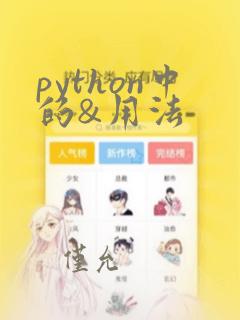python中的&用法