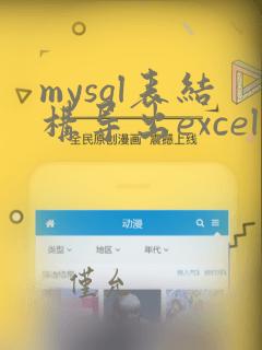mysql表结构导出excel