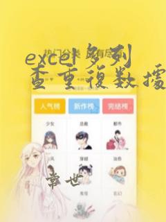 excel多列查重复数据