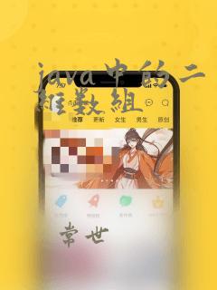 java中的二维数组