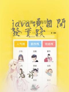 java项目开发实践