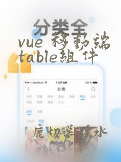 vue 移动端table组件