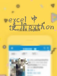 excel 中使用python