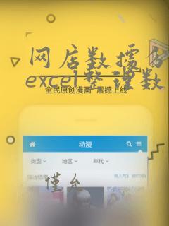 网店数据分析用excel整理数据的方法包括