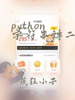 python 字符串转二进制函数