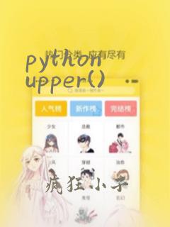 python upper()