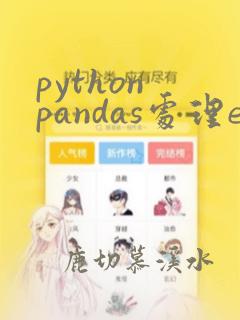 python pandas处理excel
