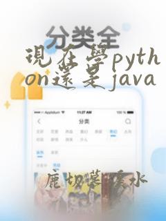 现在学python还是java