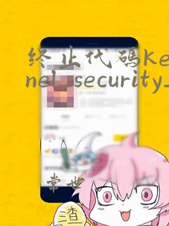 终止代码kernel_security_check_failure