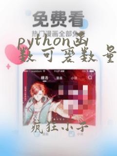 python函数可变数量参数