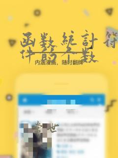 函数统计符合条件的个数
