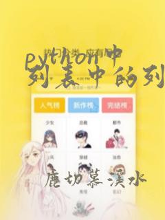 python中列表中的列表