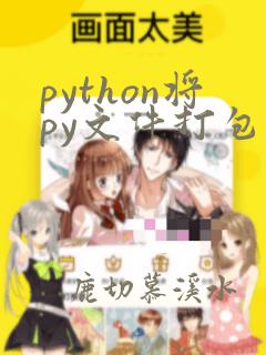 python将py文件打包成exe文件