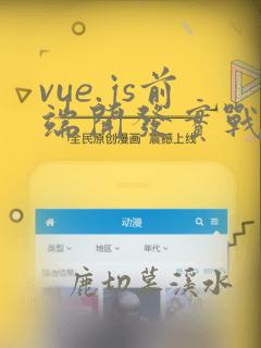 vue.js前端开发实战pdf