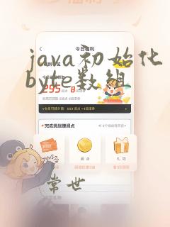 java初始化byte数组