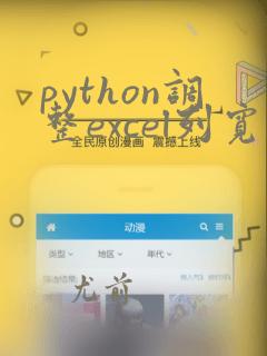 python调整excel列宽