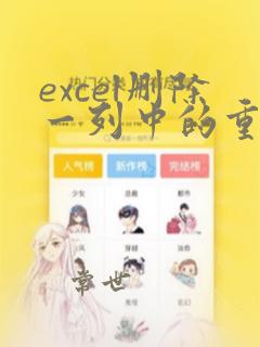 excel删除一列中的重复数据