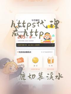 https代理成http