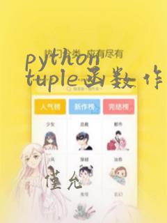 python tuple函数作用