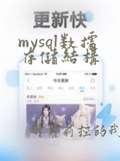 mysql数据存储结构