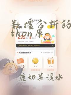 数据分析的python库