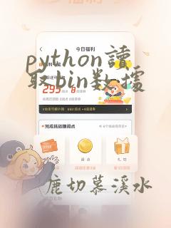 python读取bin数据