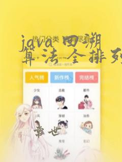 java 回溯算法 全排列