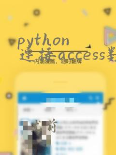 python 连接access数据库