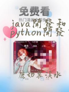 java开发和python开发有什么区别