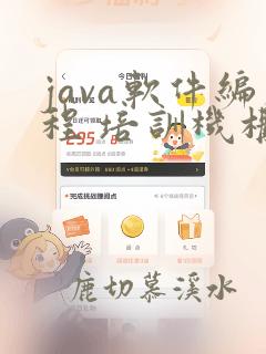 java软件编程 培训机构