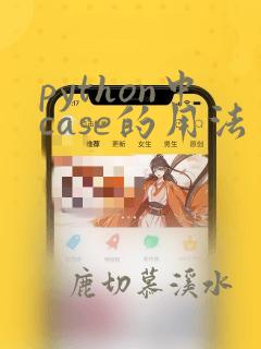 python中case的用法