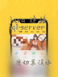 java 连接sql server