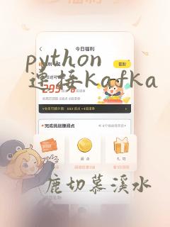 python 连接kafka