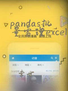 pandas批量处理excel