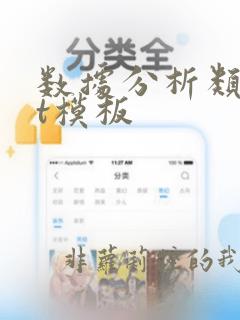数据分析类ppt模板