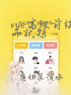 vue高级前端面试题