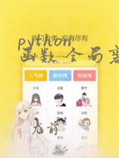 python 函数 全局变量