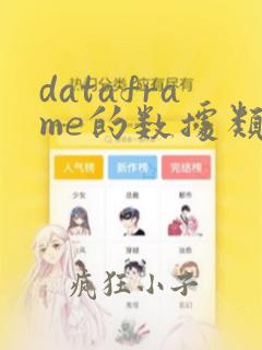 dataframe的数据类型